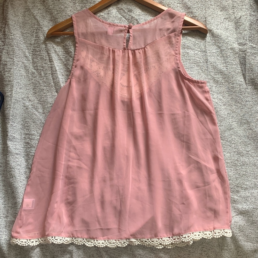 Pink & White Lace Top - Picture 9 of 9